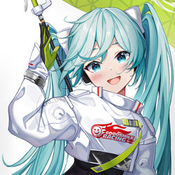 This is a pixiv picture whose title is レーシングミク2022.