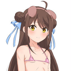 This is a pixiv picture whose title is 天才王子の赤字国家再生術のフラーニャちゃんの犬コス絵.