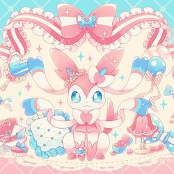 This is a pixiv picture whose title is ニンフィア姫のマイルーム💎✨.