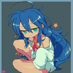 This is a pixiv picture whose title is Konata Izumi (泉こなた).