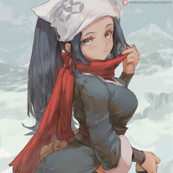 This is a pixiv picture whose title is pokemon legends: arceus -- akari.