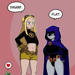 This is a pixiv picture whose title is Terra vs Raven.