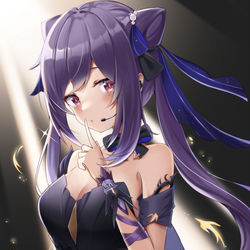 This is a pixiv picture whose title is 刻晴.