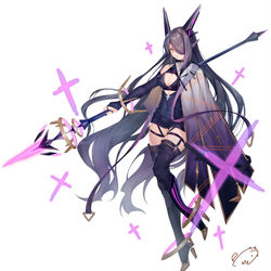 This is a pixiv picture whose title is 槍使い.