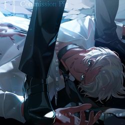 This is a pixiv picture whose title is 夢を抱いて死ね，バーボン.
