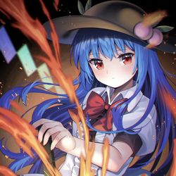 This is a pixiv picture whose title is 比那名居天子.