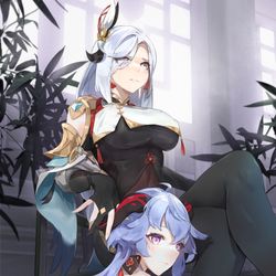 This is a pixiv picture whose title is 申x甘.