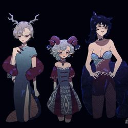 This is a pixiv picture whose title is 畜生界の.