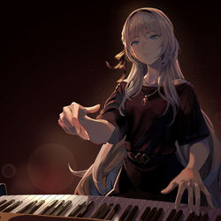 This is a pixiv picture whose title is Pianist (AN-94).