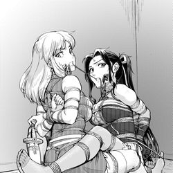 This is a pixiv picture whose title is 縄抜け.