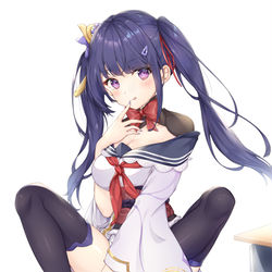 This is a pixiv picture whose title is 原神Genshin雷神.