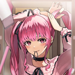 This is a pixiv picture whose title is 君に会えると思うと頬が緩んでしまう.
