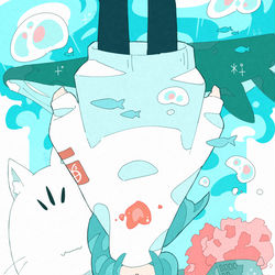 This is a pixiv picture whose title is 「心海/Eve」.