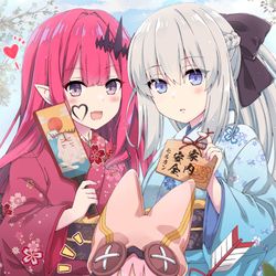 This is a pixiv picture whose title is 明けましておめでモルガン！.