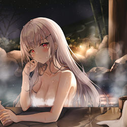 This is a pixiv picture whose title is 温泉.