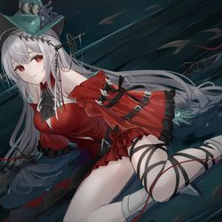 This is a pixiv picture whose title is Skadi the Corrupting Heart.