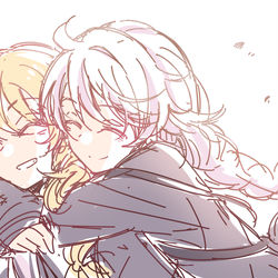 This is a pixiv picture whose title is 奥托X卡莲.