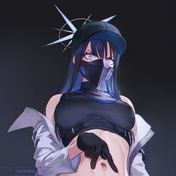 This is a pixiv picture whose title is サオリ（マスクoff差分有）.