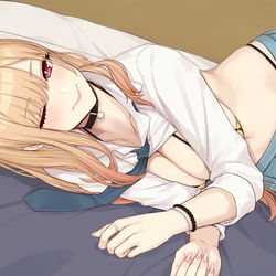 This is a pixiv picture whose title is 喜多川海夢.