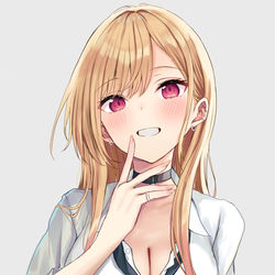 This is a pixiv picture whose title is 喜多川海夢.