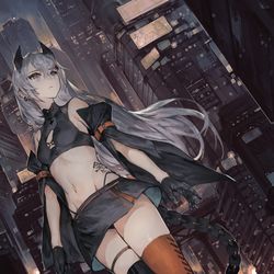 This is a pixiv picture whose title is skeb絵.
