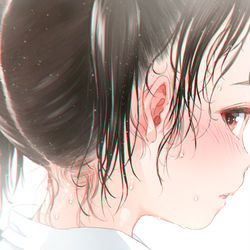 This is a pixiv picture whose title is うなじとぺた.