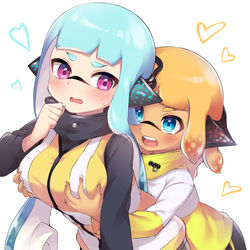 This is a pixiv picture whose title is 3号さんと4号ちゃん.