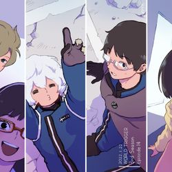 This is a pixiv picture whose title is ワールドトリガー3rdシーズン最終話.