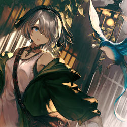 This is a pixiv picture whose title is 渡り道.