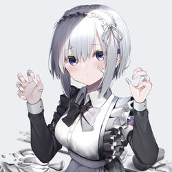 This is a pixiv picture whose title is 𝗠𝗔𝗜𝗗.