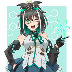 This is a pixiv picture whose title is 素粒子系魔法少女.