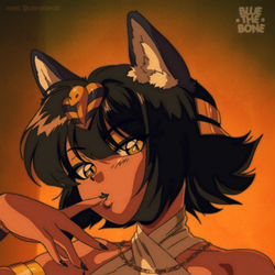 This is a pixiv picture whose title is [RETRO] Ankha Cosplay Study [AC].