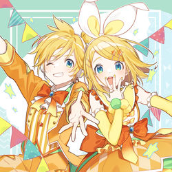 This is a pixiv picture whose title is ワンダショりんれん.