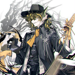 This is a pixiv picture whose title is 我不是furry控.