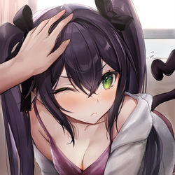 This is a pixiv picture whose title is くろねこちゃん.