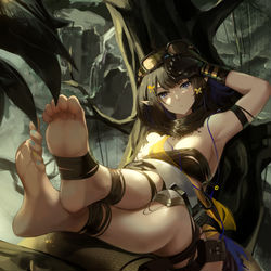 This is a pixiv picture whose title is 明日方舟森蚺.