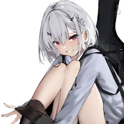 This is a pixiv picture whose title is 音楽系の先輩.