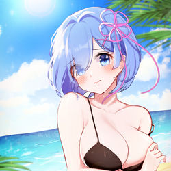 This is a pixiv picture whose title is レム.