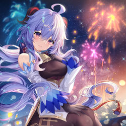 This is a pixiv picture whose title is 海灯节.