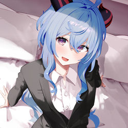 This is a pixiv picture whose title is 甘雨.