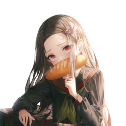 This is a pixiv picture whose title is 禰豆子.