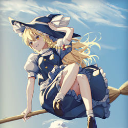 This is a pixiv picture whose title is 魔理沙.
