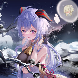 This is a pixiv picture whose title is 甘雨.