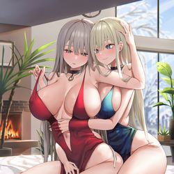This is a pixiv picture whose title is 姉妹.