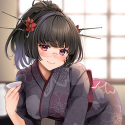 This is a pixiv picture whose title is よいどれ鳥海さん.