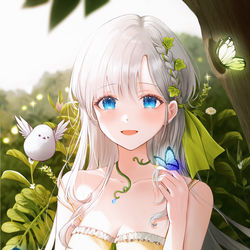 This is a pixiv picture whose title is 🕊.