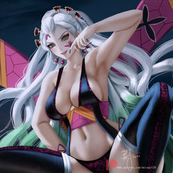 This is a pixiv picture whose title is 堕姫.
