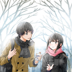 This is a pixiv picture whose title is ❅.