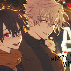 This is a pixiv picture whose title is HBD_U.