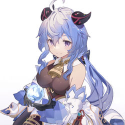 This is a pixiv picture whose title is 甘雨.